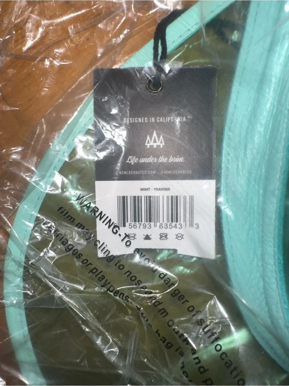 HEMLOCK HAT CO Ace Visor in Mint